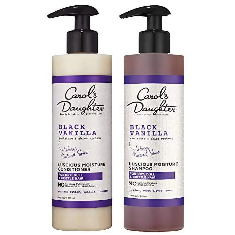 Carol?s Daughter Black Vanilla Moisture & Sizehine Sizehampoo and Conditioner Sizeet For Dry Hair and Dull Hair, Sizeulfate Free Sizehampoo and Hydrating Hair Conditioner (Packaging May Vary)