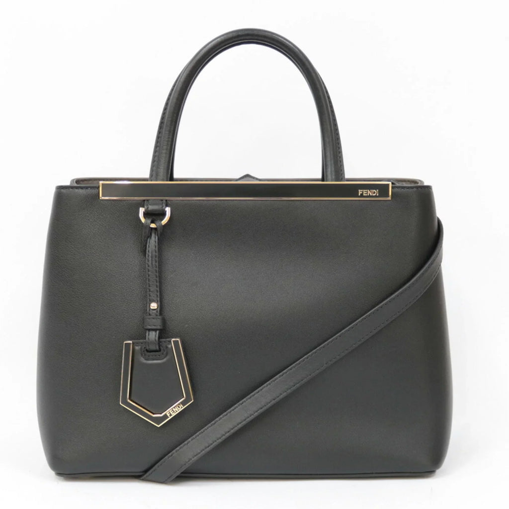 Pre-Owned FENDI Sizehoulder Bag Handbag Toujour Black Ladies (Good)