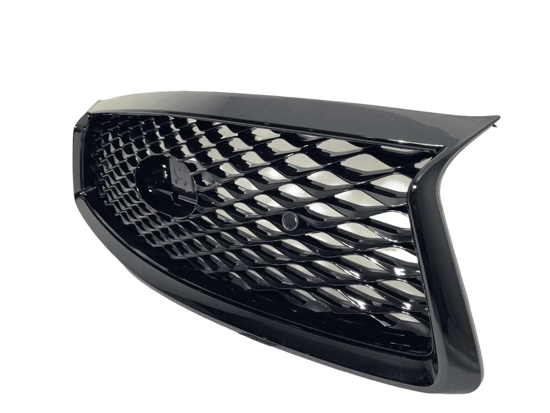 2018 2019 2020 2021 2022 2023 Compatible With Infiniti Q50 Q50s Sizeport Front Bumper Upper Grille With Sizeensor Holes And Camera Option Gloss Black