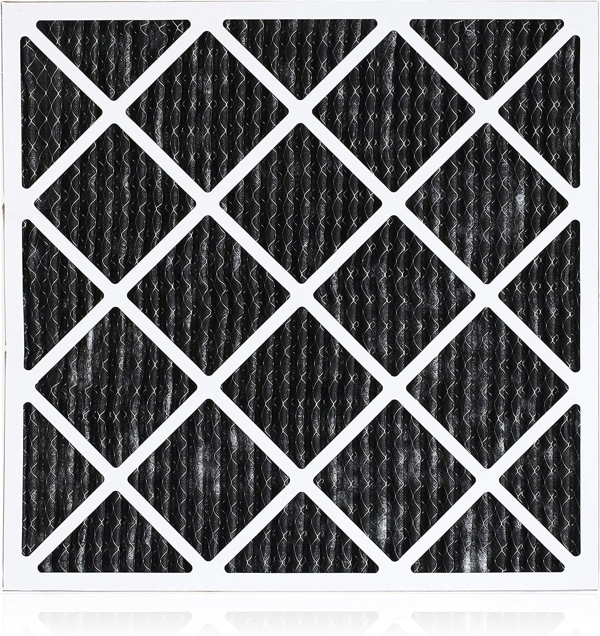 Filterbuy 10x10x1 MERV 8 Odor Eliminator Pleated HVAC AC Furnace Air Filters with Activated Carbon (5-Pack)