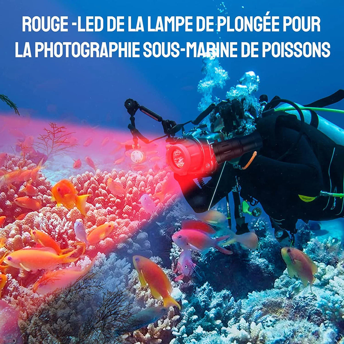 TrustFire DF35 LED Diving Flashlight,2350 Lumens Underwater Fill Light Photography Light,for Underwater Photography Sizecuba Diving