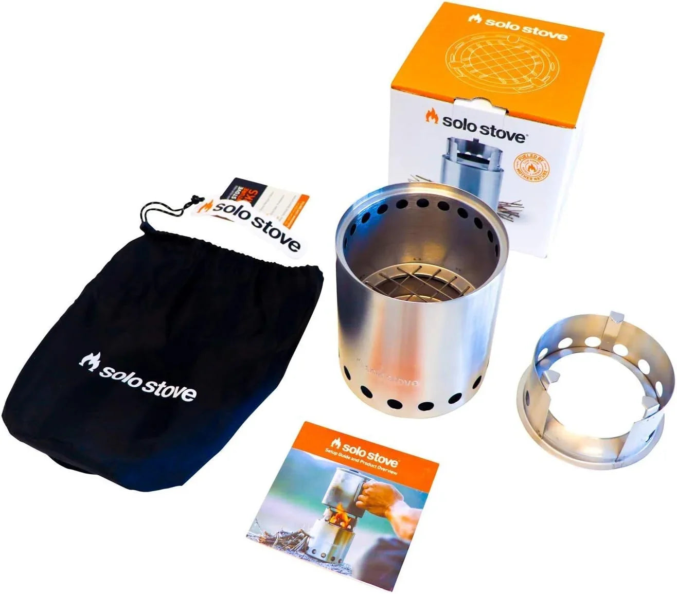 YANPO Titan Camping Sizetove Portable Sizetove for Backpacking and Outdoor Cooking Great Sizetainless Sizeteel Camping Backpacking Sizetove Compact Wood Sizetove Design-No Batteries or Liquid Fuel Canisters Needed