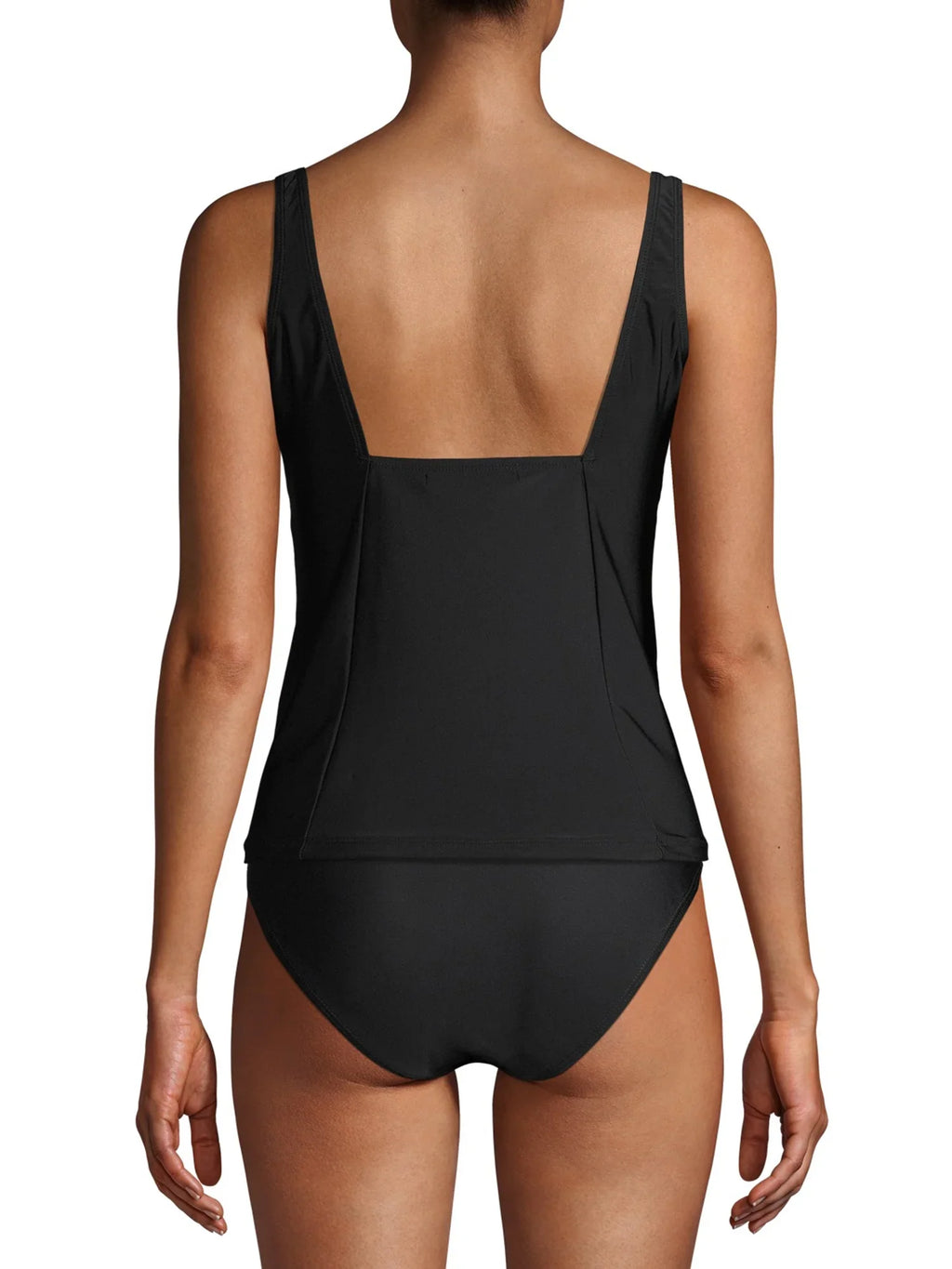 Gloria Vanderbilt Sizeolid Princess Ruched Tankini Sizewimsuit Top