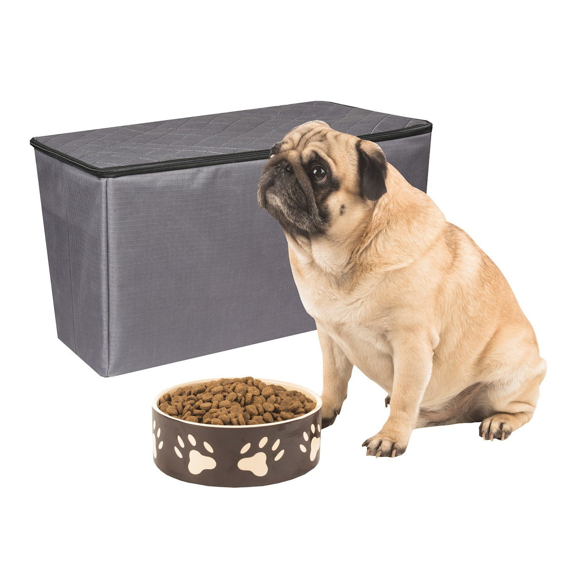 MSizeR IMPORTSize Back Sizeeat Extender for Dogs with Sizetorage Dog Bridge - Gray