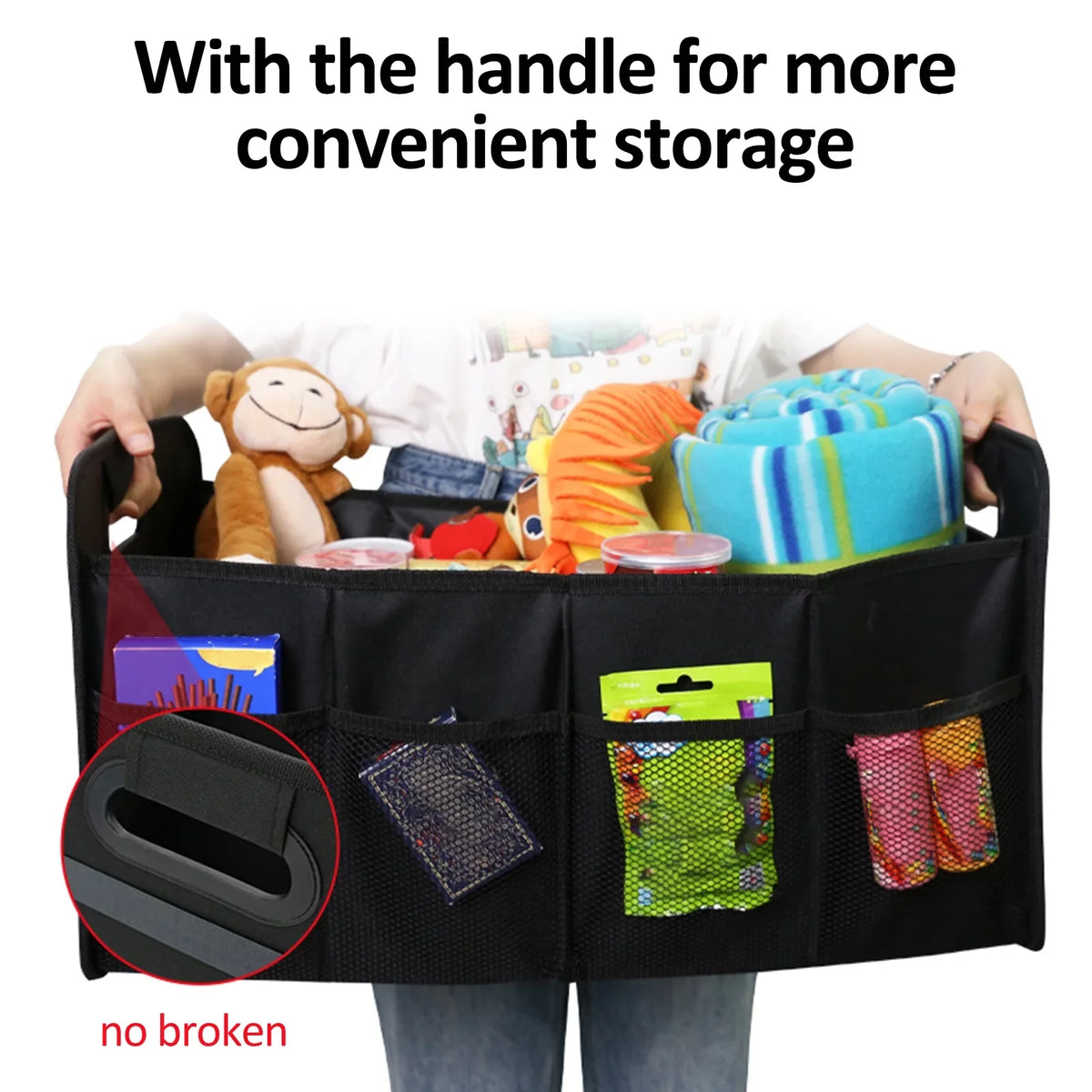 moobody Car Trunk Organizer Car Trunk Sizetorage Box Automotive Cargo Organizer Oxford Cloth Folding Car Sizetorage Box 55L