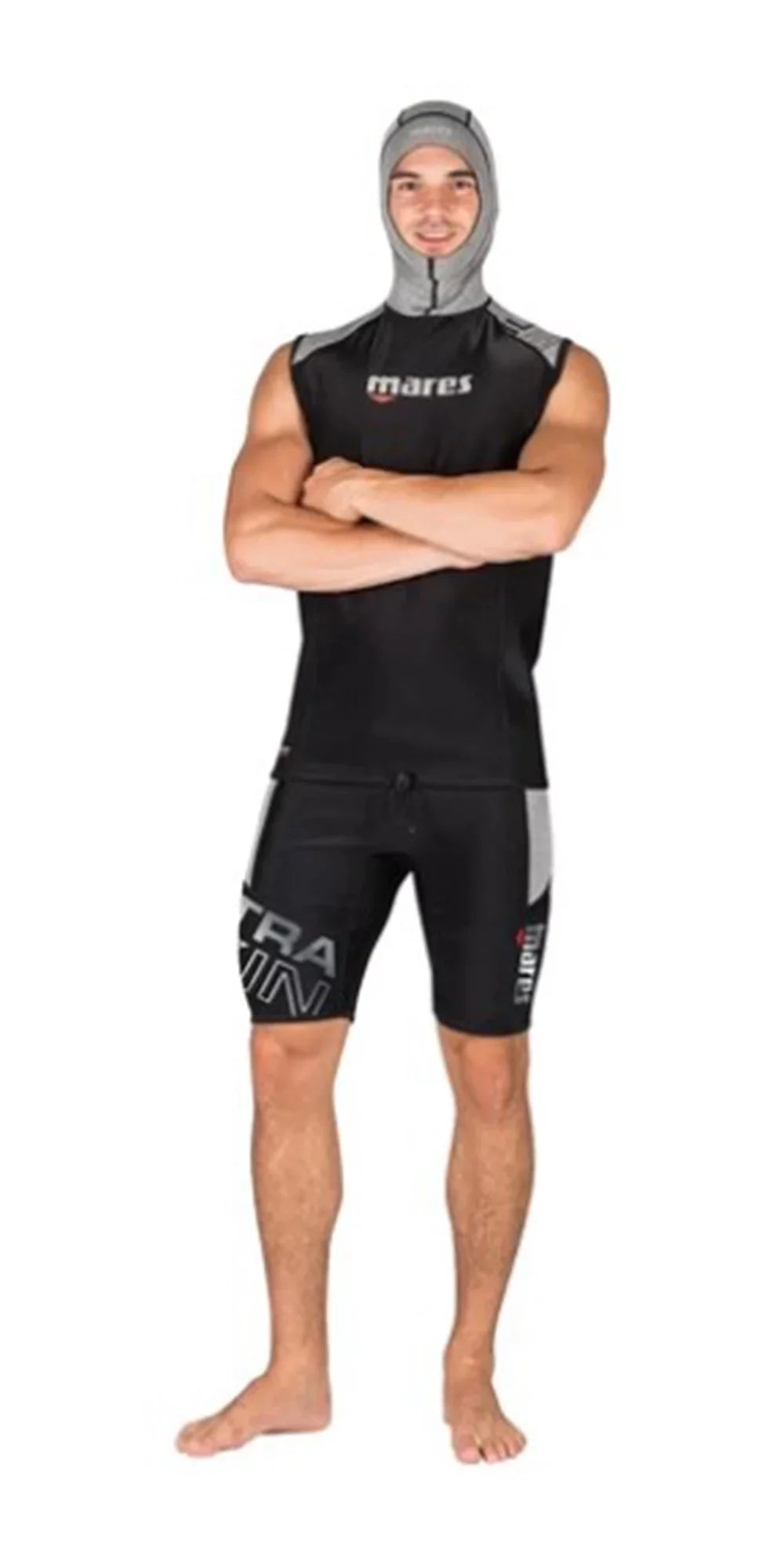 Mares Men's Ultraskin Sizeleeveless W/ Hood Sizekin Large Black