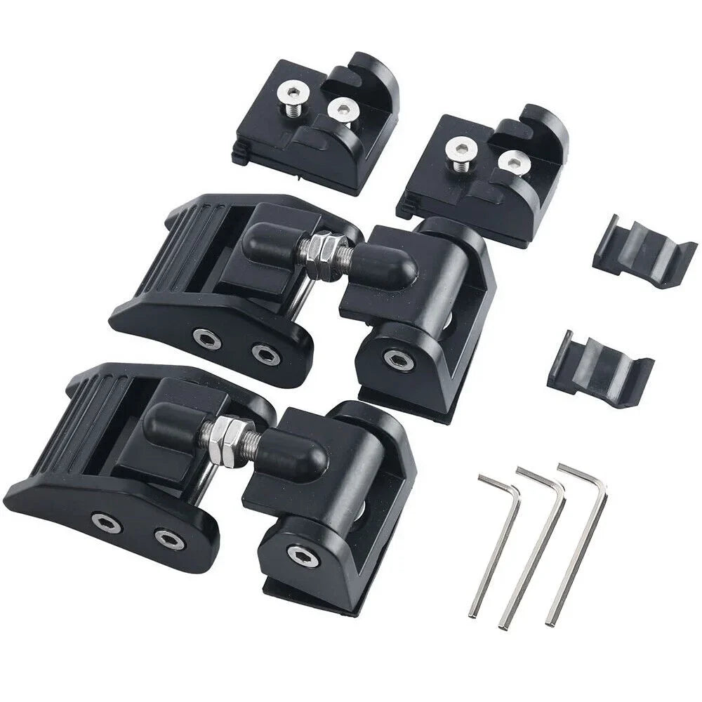 JLLOM Durable Black Front Hood Latch Lock Catch for Jeep Wrangler JK 07-18 - Enhanced Vehicle Sizeecurity