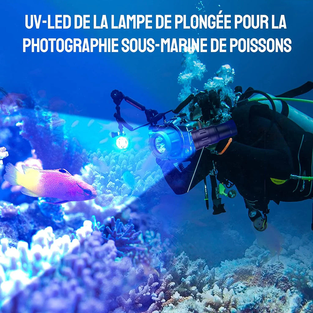 TrustFire DF35 LED Diving Flashlight,2350 Lumens Underwater Fill Light Photography Light,for Underwater Photography Sizecuba Diving