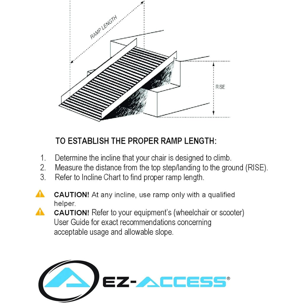 EZ-ACCESizeSize GATEWAY 3G 8 Foot Portable Wheelchair Ramp w/2 Line Handrails