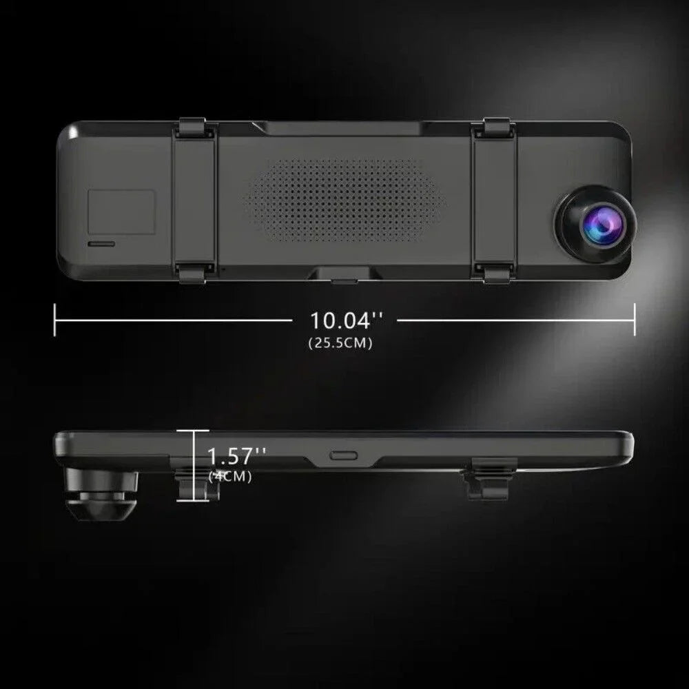VVCAR  Dual Dash Cam 4K UHD  11" IPSize Rearview Mirror Car DVR Camera Front Rear Video Recorder