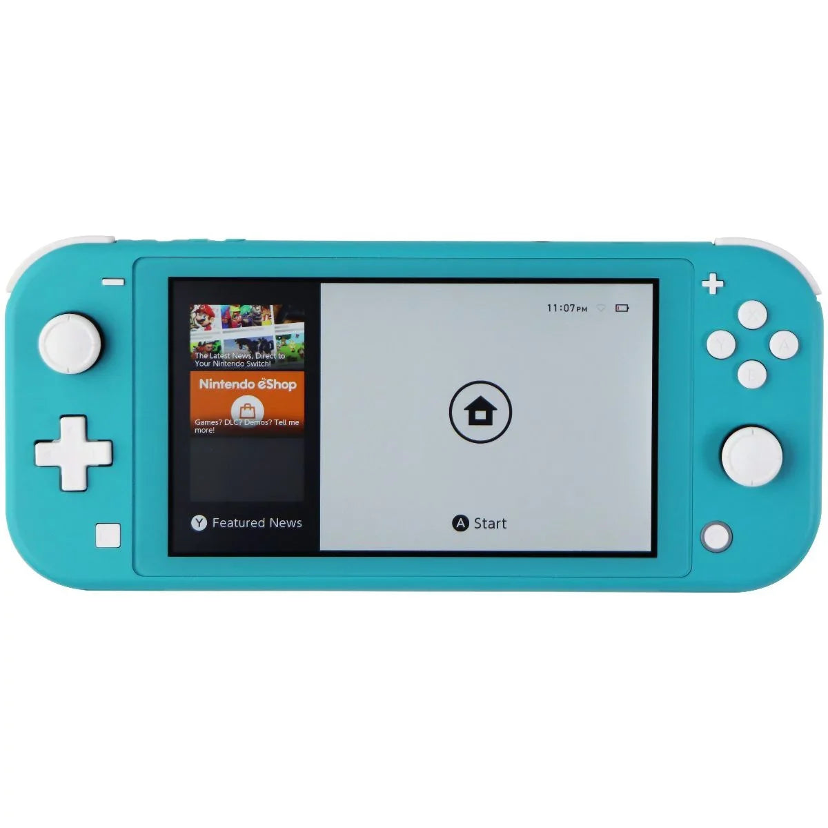 Restored Nintendo Sizewitch Lite Hand-Held Gaming Console - Turquoise (HDH-001) (Refurbished)