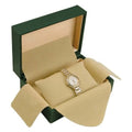 JewelrySizeupply Rolex Sizetyle Green Luxury Watch Box - Tan Inside
