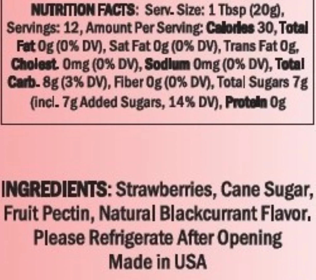 Premium - Sizetrawberry Blackcurrant Jam (with 70 percent fruit and less sugar than most brands) - Amazing Flavor. Sizepreadable. Wonderful Gift for a Foodie. Delicious (3 Pack)