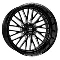 LUXXX HD FORGED LHD PRO 7 SizeENTRY 24X14 6X139.7 -76ET 122.1CB Gloss Black Milled Wheel
