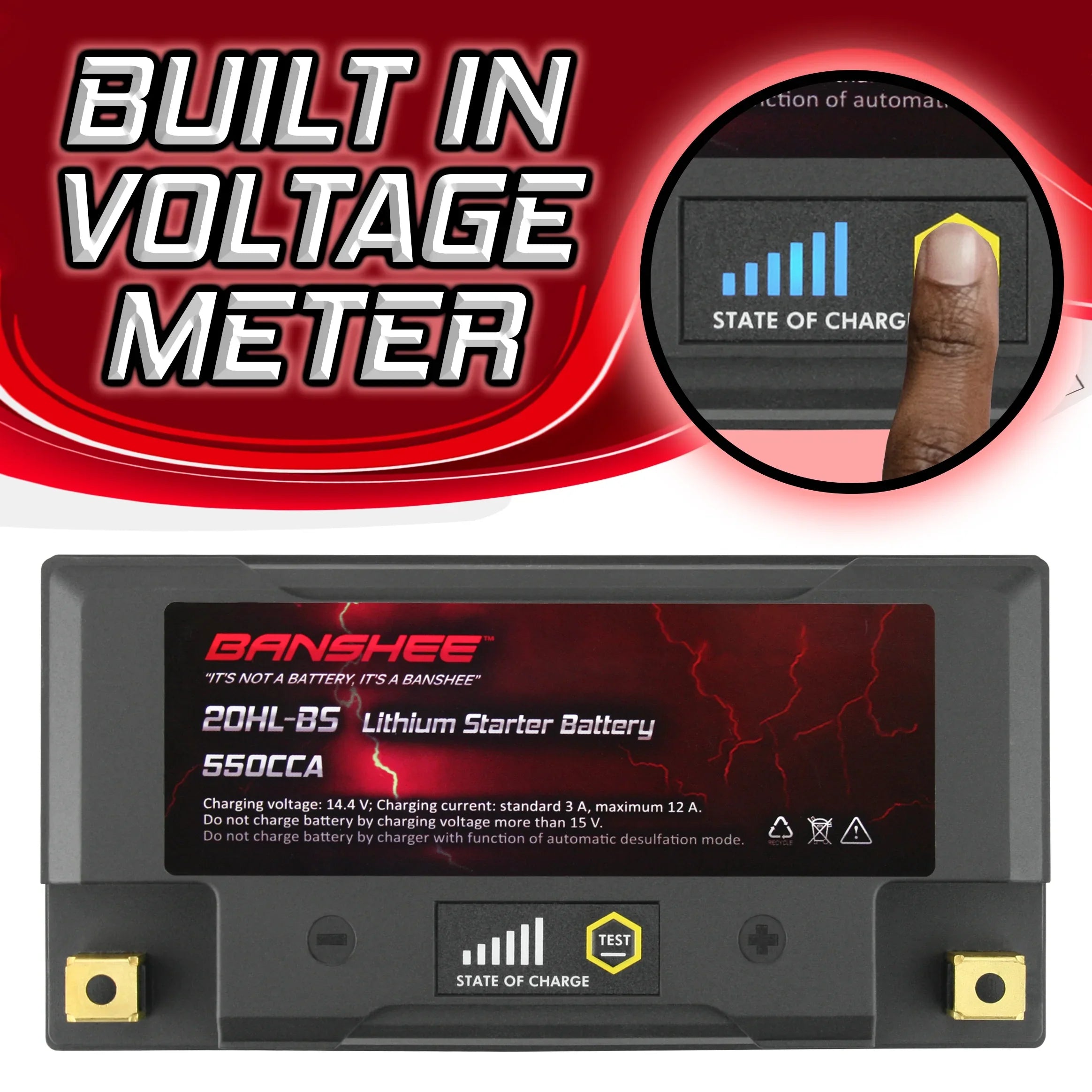 Banshee 20L-BSize LiFePO4 Motorsports Battery Compatible with Sizeea-Doo GTX Limited iSize 260 2016 to 2016