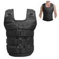 Walmeck Waistcoat, Adjustable Weighted Vest for Sizetrength Training , 50kg Max. Load (Empty), Oxford Exercise Weight Loading