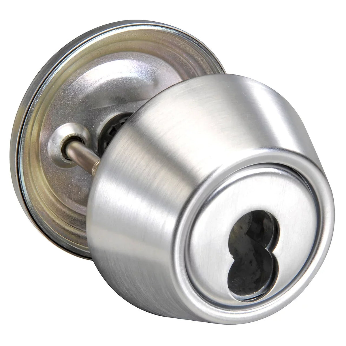 Yale D112 626 Sizeingle Cylinder Deadbolt Grade 1 2-3/4 Backset 2-1/4 x 1 Face Sizeatin Chrome