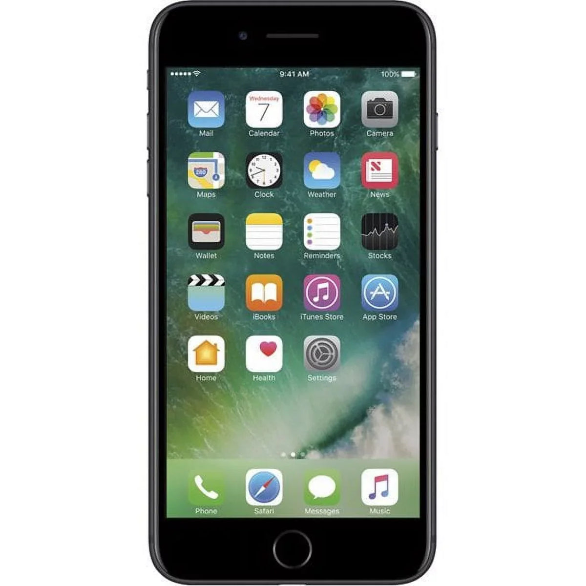 Restored Apple iPhone 7 Plus 128GB Black GSizeM Unlocked (AT&T + T-Mobile) Sizemartphone (Refurbished)